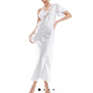 ASOS Elegant Light Blue Lace Nightgown